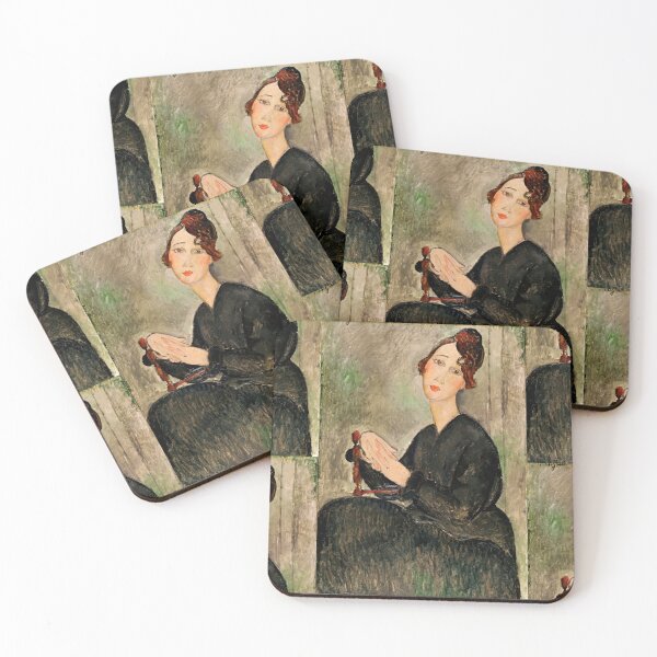 Item preview, Portrait of Dedie by Amedeo Modigliani: Modernist École de Paris Poster designed and sold by artofuniverse.