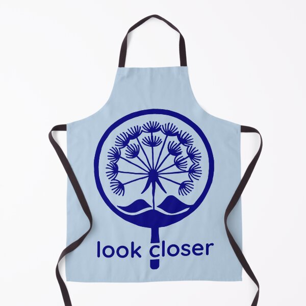 Item preview, Magnifying Dandelion Silhouette, Navy on Light Blue designed and sold by nikoart001.