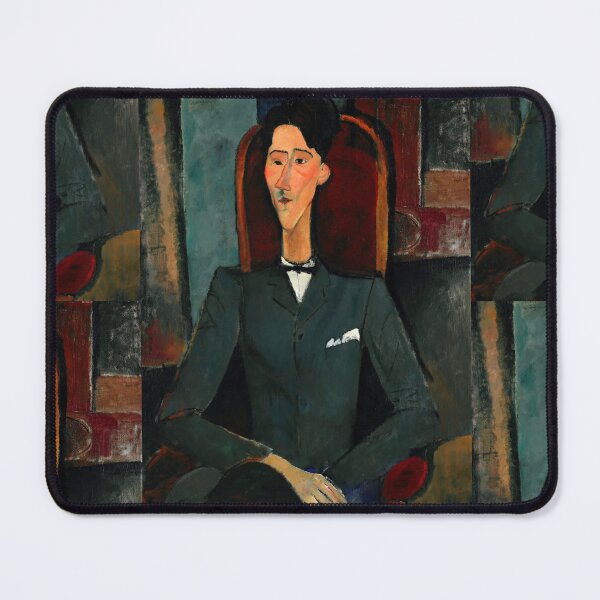 Item preview, Portrait of Jean Cocteau by Amedeo Modigliani: Modernist École de Paris Print designed and sold by artofuniverse.
