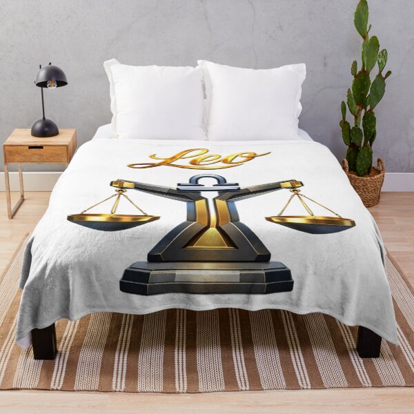 Artikelvorschau, Leo Libra Zodiac Scales Astrology Balance Gold Design entworfen und verkauft von AlexLineArt.