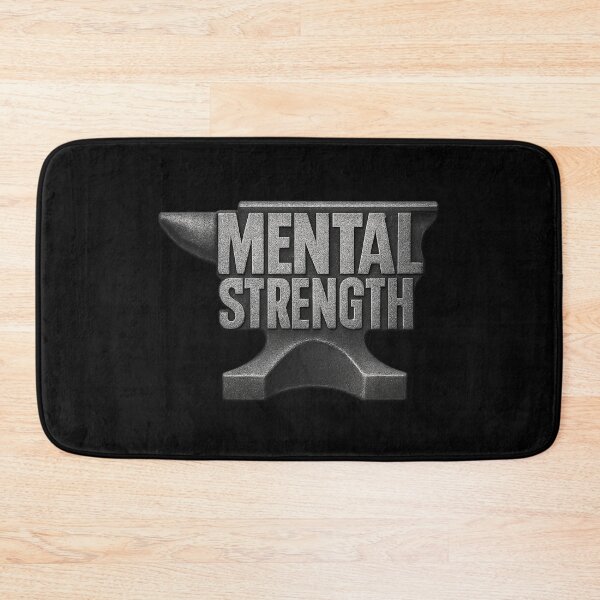 Item preview, Mental Strength Anvil Typography - Industrial Power Graphic designed and sold by MKreative Studio.