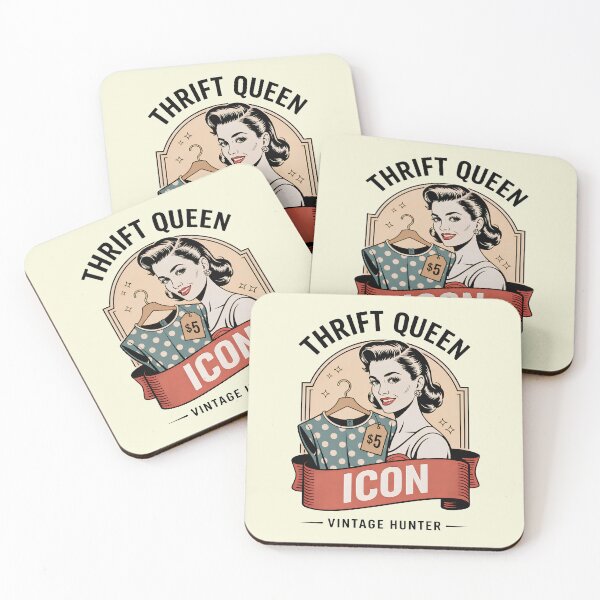 Item preview, Thrift Queen Retro Thrifting Vintage Hunter designed and sold by Marpin91.