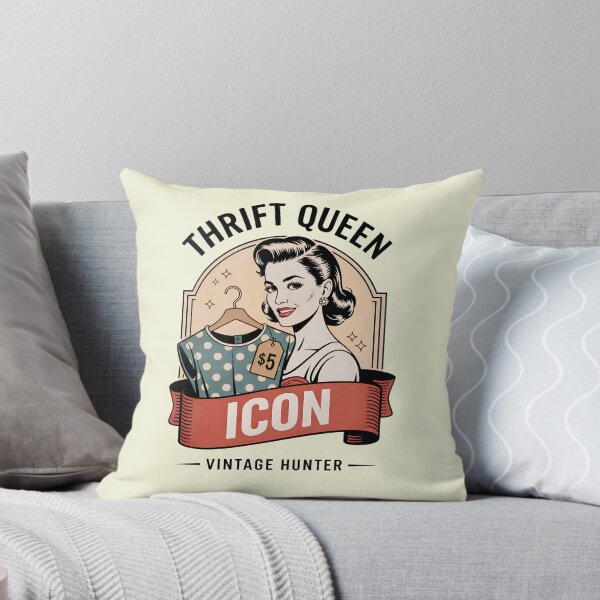 Item preview, Thrift Queen Retro Thrifting Vintage Hunter designed and sold by Marpin91.