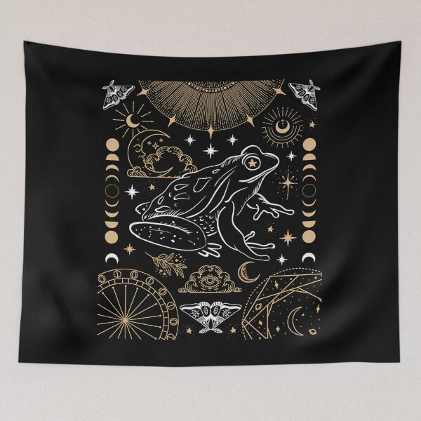 Item preview, Dark Academia Frog Moon Phases Gothic designed and sold by nipunifekniy.