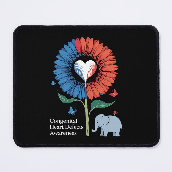 Item preview, Congenital Heart Defects Awareness Elephant designed and sold by cosmicncozyS.