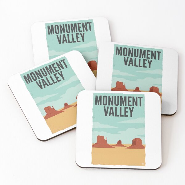 Item preview, Monument Valley Poster – Desert Buttes | Minimalist Southwest Travel Art designed and sold by MiszungART.