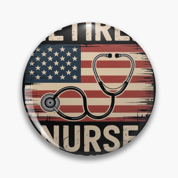Item preview, Retired Nurse 2025 Flag Stethoscope Vintage Nurse Retired  designed and sold by MyzoToyota.