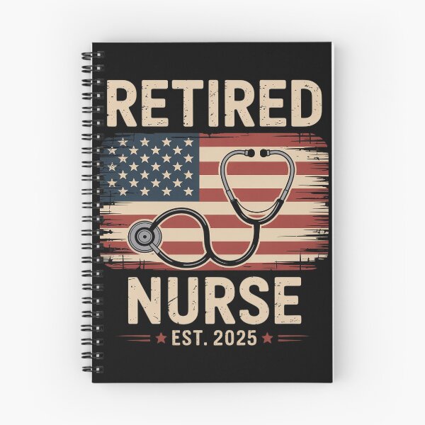 Item preview, Retired Nurse 2025 Flag Stethoscope Vintage Nurse Retired  designed and sold by MyzoToyota.