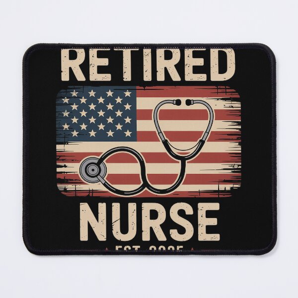 Item preview, Retired Nurse 2025 Flag Stethoscope Vintage Nurse Retired  designed and sold by MyzoToyota.