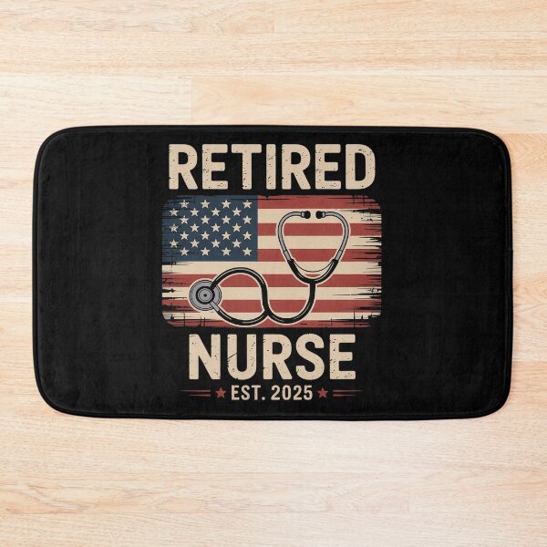 Item preview, Retired Nurse 2025 Flag Stethoscope Vintage Nurse Retired  designed and sold by MyzoToyota.