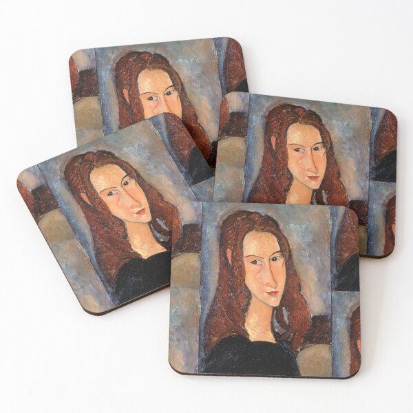 Item preview, Portrait of Jeanne Hebuterne in Profile by Amedeo Modigliani: Modern Classic Poster designed and sold by artofuniverse.