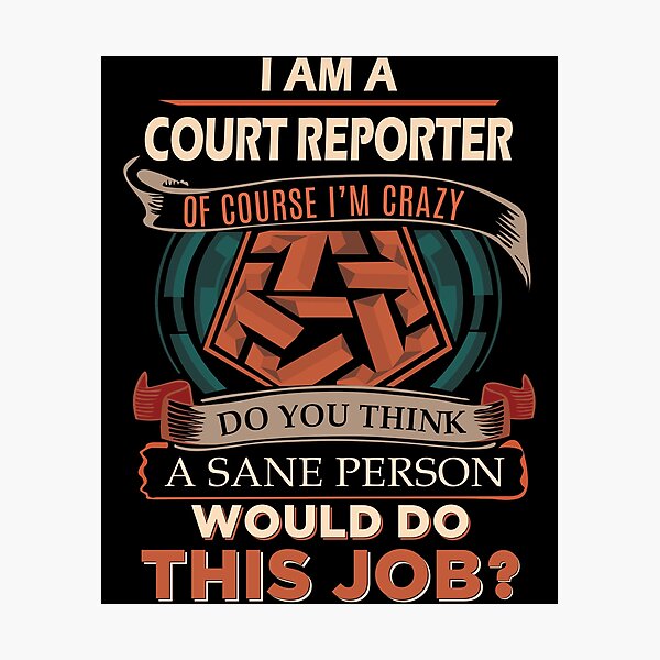 Item preview, Court Reporter designed and sold by aqnkkalw83.