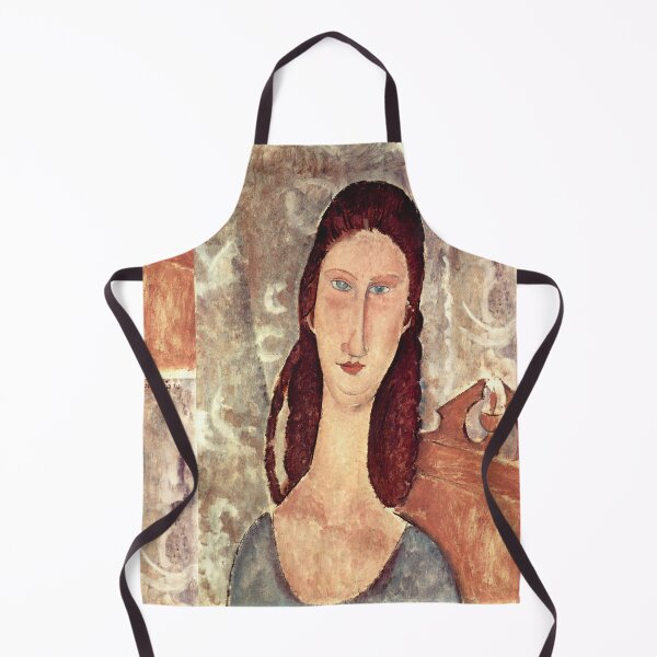 Item preview, Portrait of Jeanne Hebuterne 1919by Amedeo Modigliani: Modernist Fine Art Print designed and sold by artofuniverse.