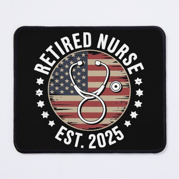 Item preview, Retired Nurse 2025 Vintage American USA Flag Nurse Retired designed and sold by MyzoToyota.