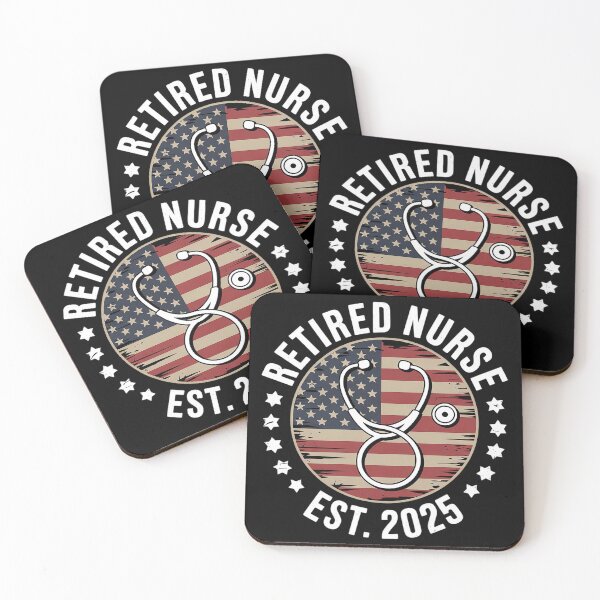 Item preview, Retired Nurse 2025 Vintage American USA Flag Nurse Retired  designed and sold by MyzoToyota.