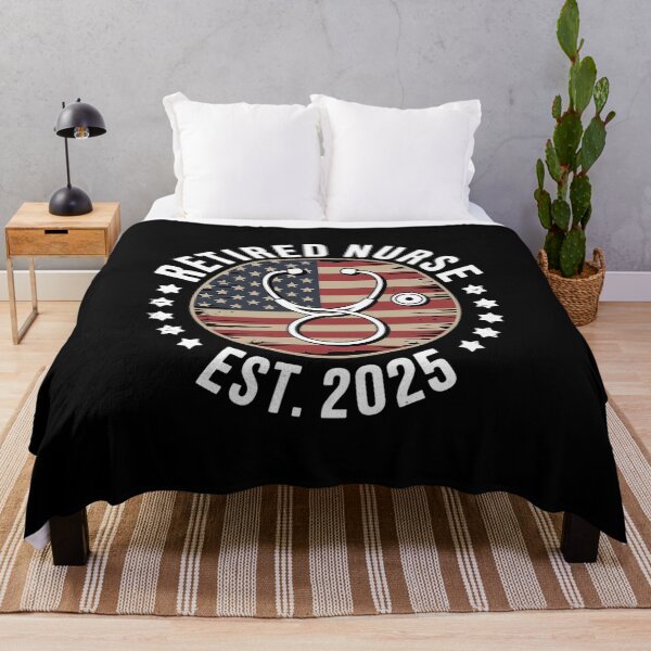 Item preview, Retired Nurse 2025 Vintage American USA Flag Nurse Retired  designed and sold by MyzoToyota.