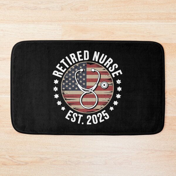 Item preview, Retired Nurse 2025 Vintage American USA Flag Nurse Retired  designed and sold by MyzoToyota.