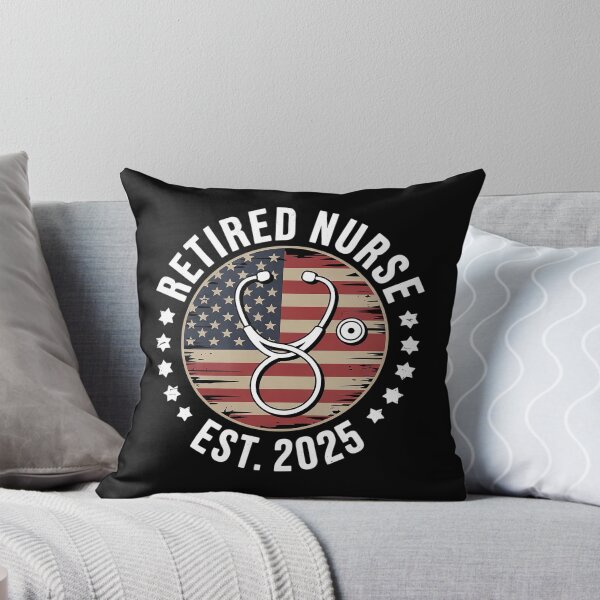 Item preview, Retired Nurse 2025 Vintage American USA Flag Nurse Retired  designed and sold by MyzoToyota.