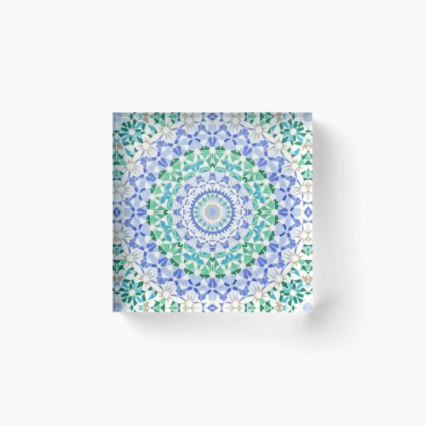 Item preview, Moroccan Zellige Tile Mandala designed and sold by designwiss.