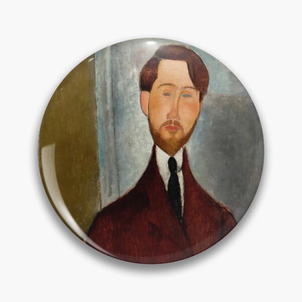 Item preview, Portrait of Leopold Zborowski by Amedeo Modigliani: Modernist Fine Art Poster designed and sold by artofuniverse.