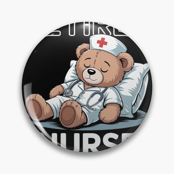 Item preview, Retired Nurse Bear – Cute Relaxing Bear Nursing Retirement  designed and sold by MyzoToyota.
