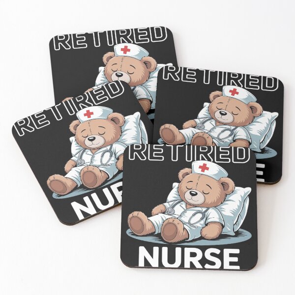 Item preview, Retired Nurse Bear – Cute Relaxing Bear Nursing Retirement  designed and sold by MyzoToyota.