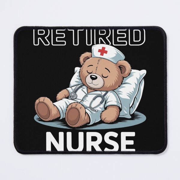 Item preview, Retired Nurse Bear – Cute Relaxing Bear Nursing Retirement designed and sold by MyzoToyota.