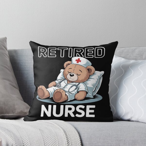 Item preview, Retired Nurse Bear – Cute Relaxing Bear Nursing Retirement  designed and sold by MyzoToyota.