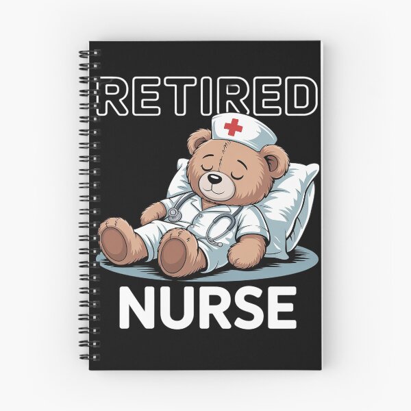 Item preview, Retired Nurse Bear – Cute Relaxing Bear Nursing Retirement  designed and sold by MyzoToyota.