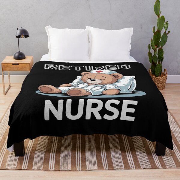 Item preview, Retired Nurse Bear – Cute Relaxing Bear Nursing Retirement  designed and sold by MyzoToyota.