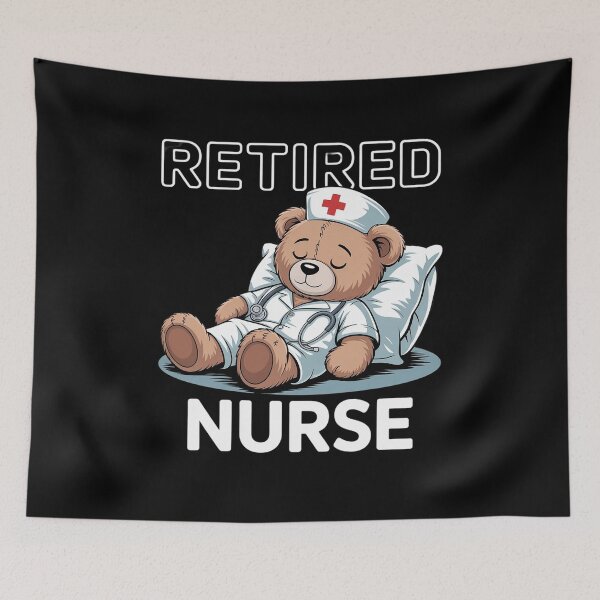 Item preview, Retired Nurse Bear – Cute Relaxing Bear Nursing Retirement designed and sold by MyzoToyota.