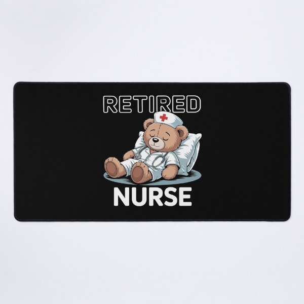 Item preview, Retired Nurse Bear – Cute Relaxing Bear Nursing Retirement  designed and sold by MyzoToyota.