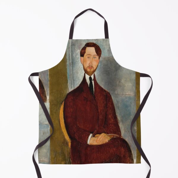 Item preview, Portrait of Leopold Zborowski by Amedeo Modigliani: Modernist Fine Art Poster designed and sold by artofuniverse.