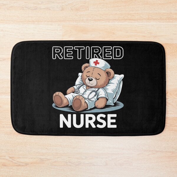 Item preview, Retired Nurse Bear – Cute Relaxing Bear Nursing Retirement  designed and sold by MyzoToyota.
