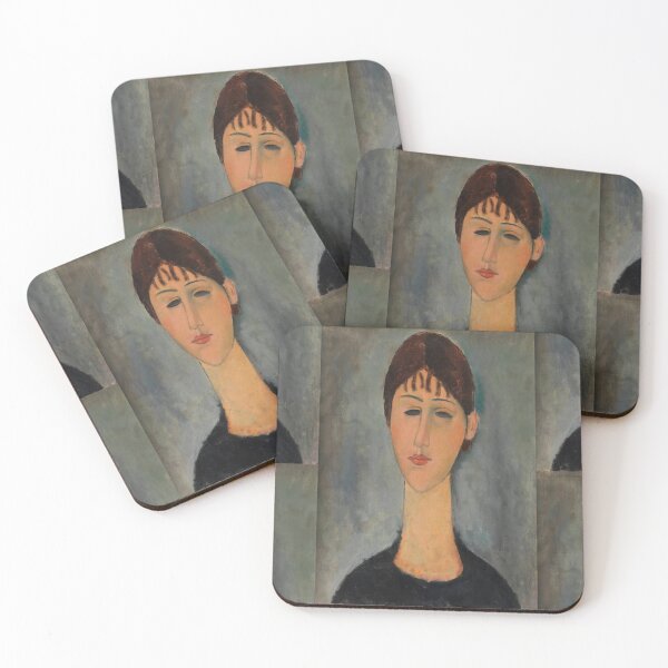 Item preview, Portrait of Mme Zborowska by Amedeo Modigliani: Modernist Fine Art Poster designed and sold by artofuniverse.