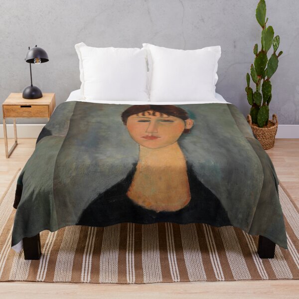 Item preview, Portrait of Mme Zborowska by Amedeo Modigliani: Modernist Fine Art Poster designed and sold by artofuniverse.