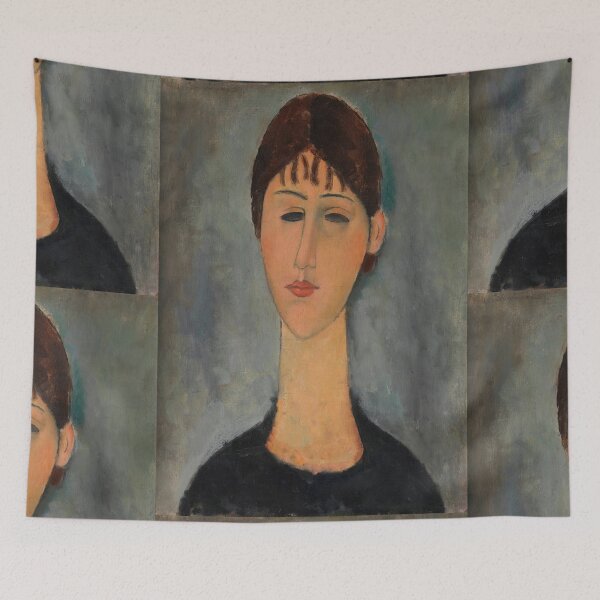 Item preview, Portrait of Mme Zborowska by Amedeo Modigliani: Modernist Fine Art Poster designed and sold by artofuniverse.