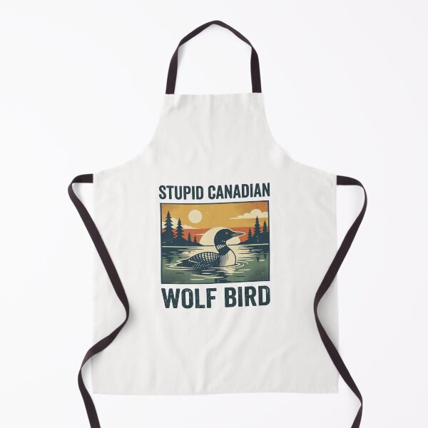 Item preview, Stupid Canadian Wolf Bird Sarcastic Animal Graphic designed and sold by tierryrincones.