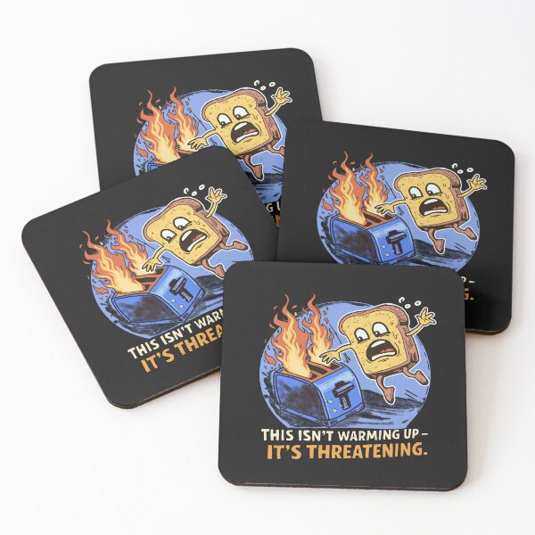 Item preview, Funny Bread Toast on Fire Illustration  designed and sold by Popstudio85.