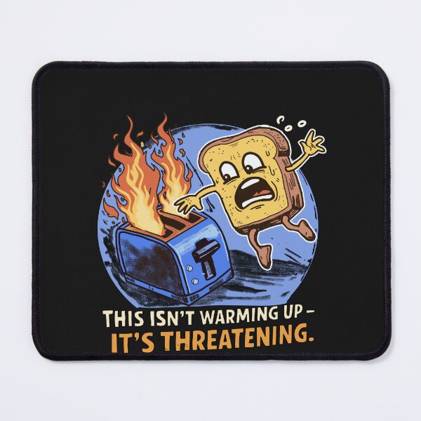 Item preview, Funny Bread Toast on Fire Illustration  designed and sold by Popstudio85.