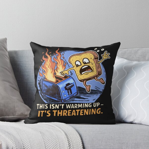 Item preview, Funny Bread Toast on Fire Illustration  designed and sold by Popstudio85.