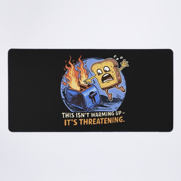 Item preview, Funny Bread Toast on Fire Illustration designed and sold by Popstudio85.