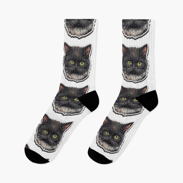 Item preview, Black cat designed and sold by Shresart ✨.