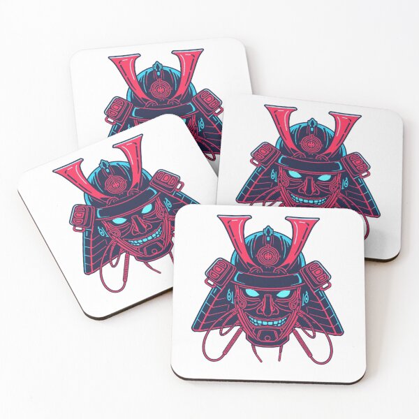 Item preview, Neon Cyber Samurai Mask Illustration designed and sold by Wonderful Designs.