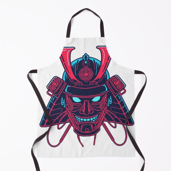 Item preview, Neon Cyber Samurai Mask Illustration designed and sold by Wonderful Designs.