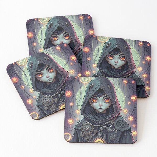 Item preview, Neon Eyes Cyberpunk Girl designed and sold by Dogandesighn.