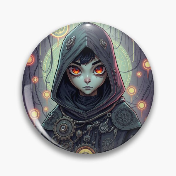 Item preview, Neon Eyes Cyberpunk Girl designed and sold by Dogandesighn.