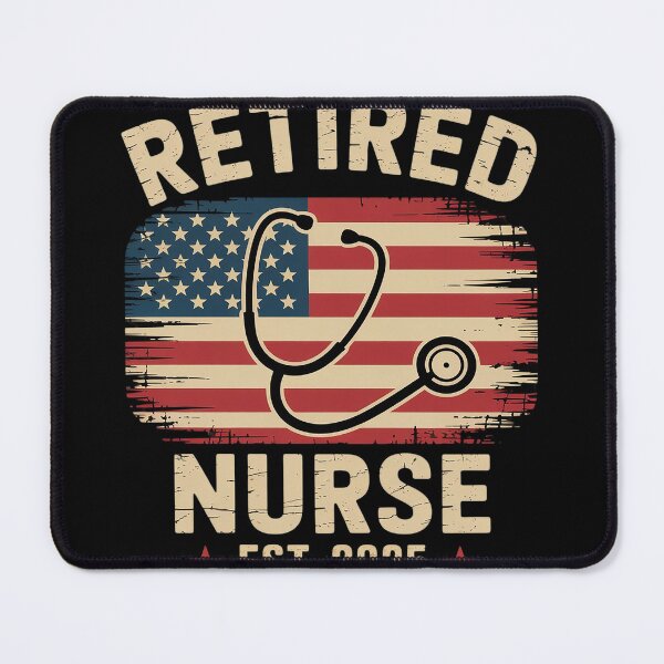 Item preview, Retired Nurse Est 2025 American Nurse USA Flag designed and sold by MyzoToyota.