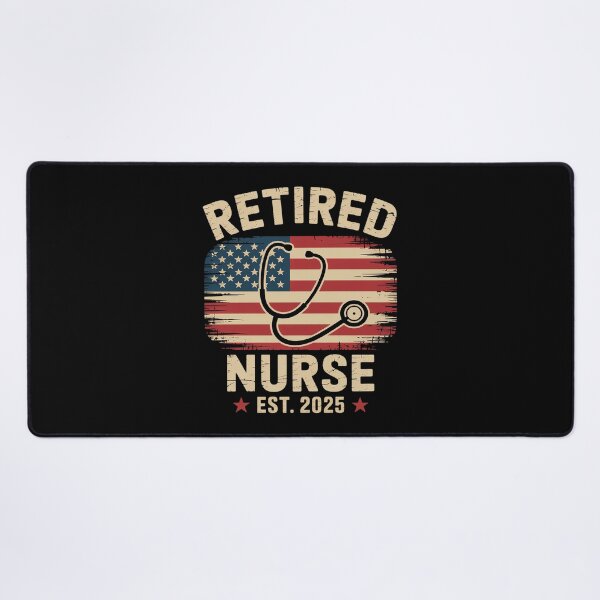 Item preview, Retired Nurse Est 2025 American Nurse USA Flag designed and sold by MyzoToyota.