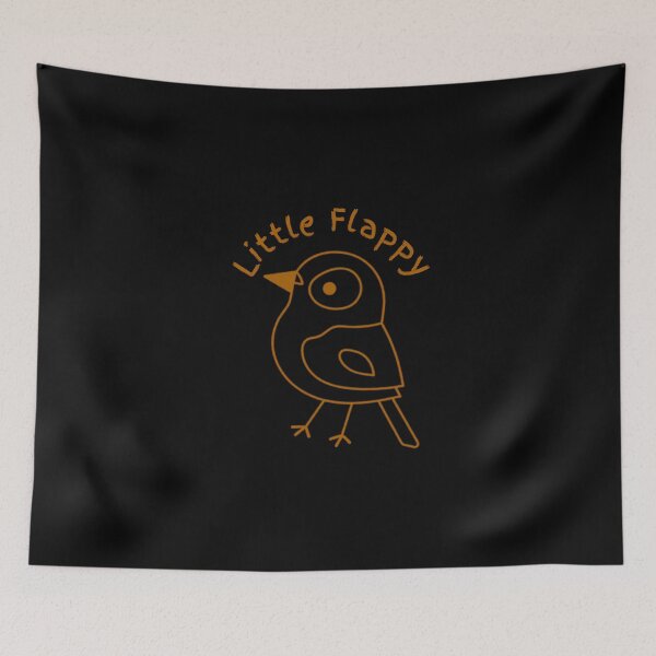 Item preview, Little Flappy – Cute Bird Line Art designed and sold by Migiteart.